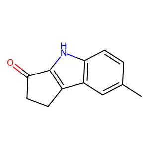 7-methyl-1,2-dihydrocyclopenta[b]indol-3(4H)-one structure