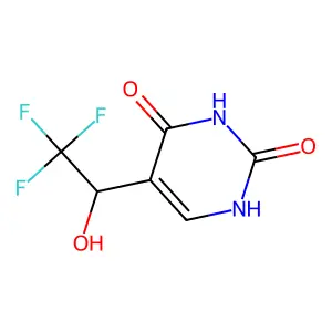 5-(2,2,2-Trifluoro-1-hydroxyethyl)pyrimidine-2,4-diol structure