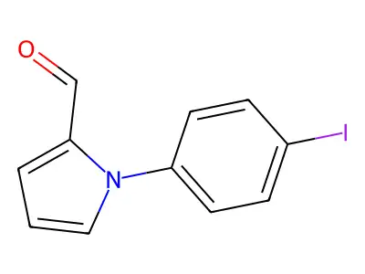 1-(4-iodophenyl)-1H-pyrrole-2-carbaldehyde structure