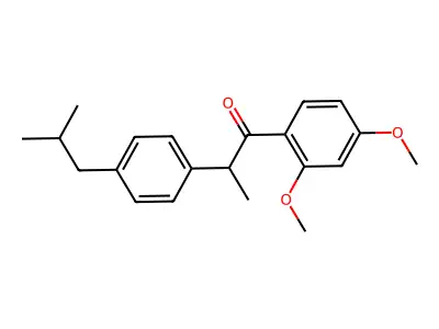 1-(2,4-Dimethoxyphenyl)-2-(4-Isobutylphenyl)Propan-1-One structure