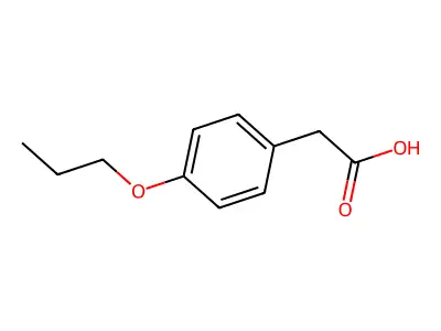 (4-Propoxy-phenyl)-acetic acid structure