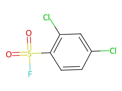 Benzenesulfonyl fluoride, 2,4-dichloro- structure
