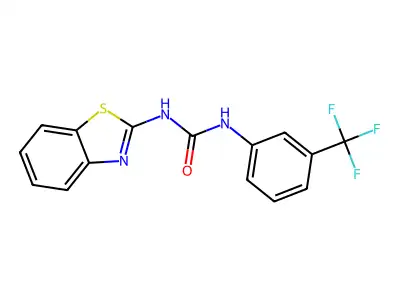 1-(2-Benzothiazolyl)-3-(3-trifluoromethylphenyl)urea structure