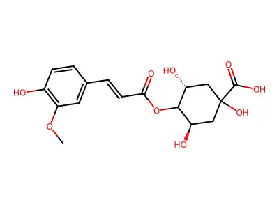 4-阿魏酰奎尼酸 structure