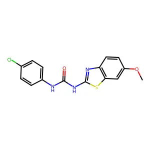 1-(4-Chlorophenyl)-3-(6-methoxy-2-benzothiazolyl)urea structure