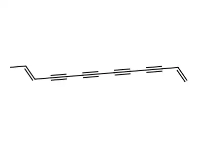1,11-Tridecadiene-3,5,7,9-tetrayne structure