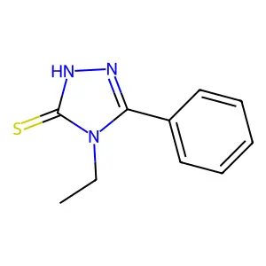 4-Ethyl-5-phenyl-2,4-dihydro-3H-1,2,4-triazole-3-thione structure
