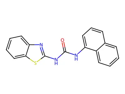 N-(1,3-Benzothiazol-2-YL)-N'-(1-naphthyl)urea structure