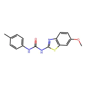 1-(6-Methoxy-1,3-benzothiazol-2-yl)-3-(4-methylphenyl)urea structure