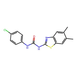 1-(4-Chlorophenyl)-3-(5,6-dimethyl-1,3-benzothiazol-2-yl)urea structure
