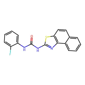 1-Benzo[e][1,3]benzothiazol-2-yl-3-(2-fluorophenyl)urea structure
