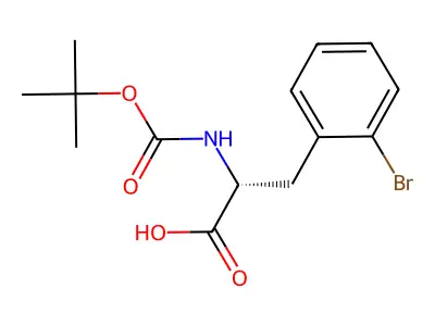 Fmoc-L-2-bromophenylalanine structure