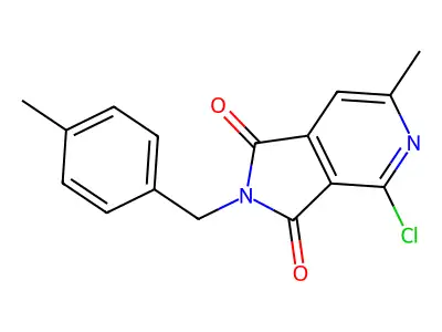 4-Chloro-6-methyl-2-(4-methylbenzyl)-2,3-dihydro-1H-pyrrolo[3,4-c]pyridine-1,3-dione structure