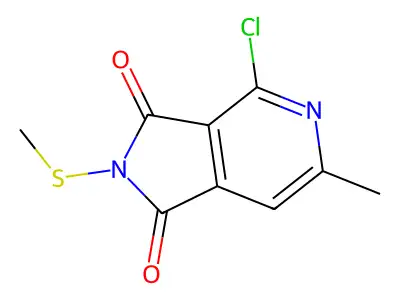 4-chloro-6-methyl-2-(methylthio)-2,3-dihydro-1H-pyrrolo[3,4-c]pyridine-1,3-dione structure