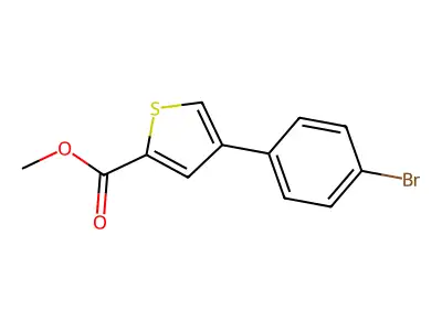 Methyl 4-(4-bromophenyl)thiophene-2-carboxylate structure