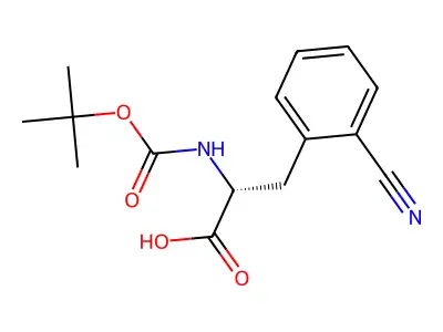 Boc-2-cyano-L-phenylalanine structure