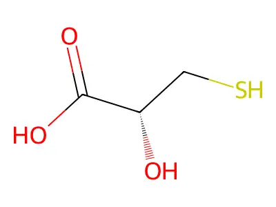 2-Hydroxy-3-sulfanylpropanoate structure