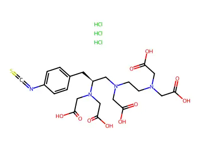 1-(4-Isothiocyanatobenzyl)diethylenetriaminepentaacetic acid structure