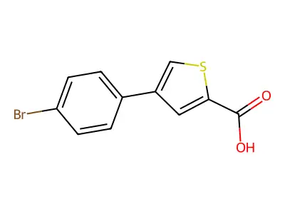 4-(4-Bromophenyl)thiophene-2-carboxylic acid structure
