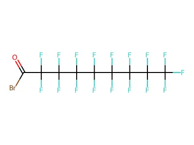 Heptadecafluorononanoyl bromide structure