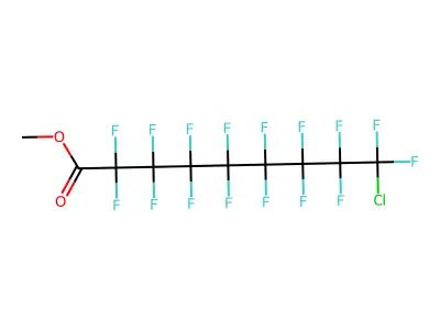 9-Chlorohexadecafluorononanoic acid methyl ester structure