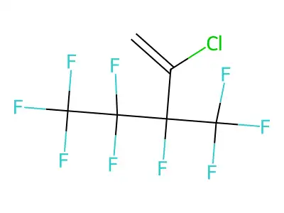 2-Chloro-3,4,4,5,5,5-hexafluoro-3-(trifluoromethyl)pent-1-ene structure