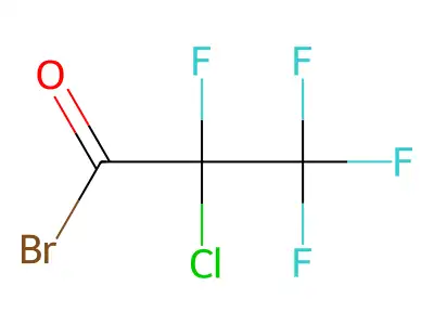 2-Chloro-2,3,3,3-tetrafluoropropanoyl bromide structure
