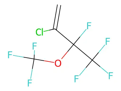 2-Chloro-3,4,4,4-tetrafluoro-3-(trifluoromethoxy)but-1-ene structure