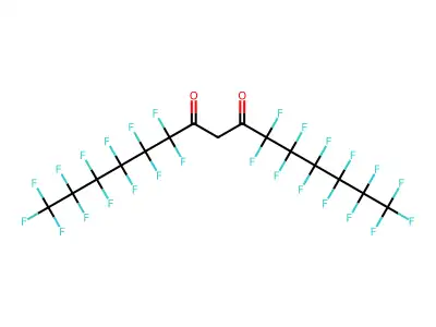 8H,8H-Perfluoropentadecane-7,9-dione structure