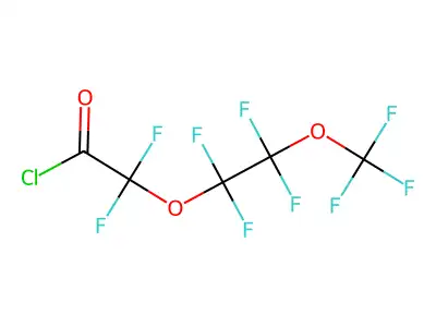 2,2-difluoro-2-[1,1,2,2-tetrafluoro-2-(trifluoromethoxy)ethoxy]acetyl Chloride structure