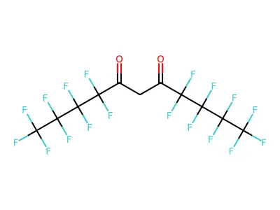 1,1,1,2,2,3,3,4,4,8,8,9,9,10,10,11,11,11-Octadecafluoroundecane-5,7-dione structure