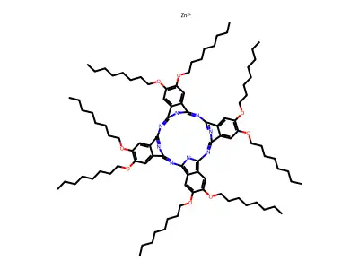 ZINC 2 3 9 10 16 17 23 24-OCTAKIS(OCTYL& structure