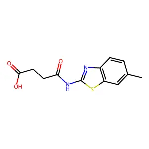 4-((6-Methylbenzo[d]thiazol-2-yl)amino)-4-oxobutanoic acid structure