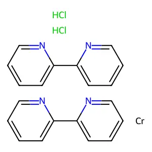 dichlorobis(2,2'-bipyridyl)chromium(III) structure
