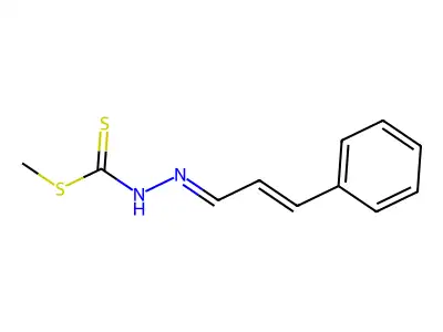 methyl N-(cinnamylideneamino)carbamodithioate structure