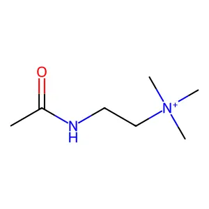 Ethanaminium, 2-(acetylamino)-N,N,N-trimethyl- structure