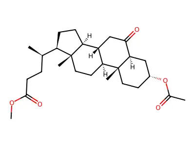 5alpha-Cholanic acid-3alpha-ol-6-one 3-acetate methyl ester structure