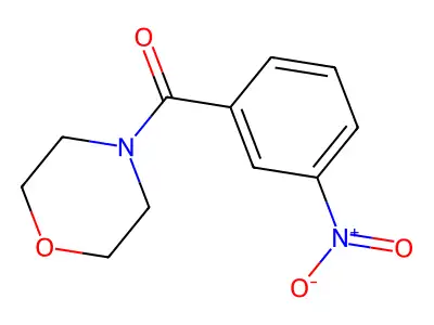 Morpholino(3-nitrophenyl)methanone structure