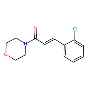 3-(2-Chlorophenyl)-1-(4-morpholinyl)-2-propen-1-one structure