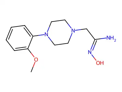 N-Hydroxy-2-[4-(2-methoxyphenyl)piperazin-1-YL]ethanimidamide structure