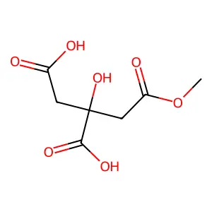 1-Methyl 2-hydroxy-1,2,3-propanetricarboxylate structure