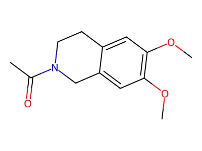 1-(6,7-dimethoxy-3,4-dihydro-1H-isoquinolin-2-yl)ethanone structure