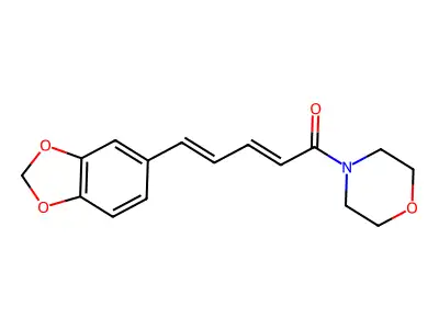 4-(5-(1,3-Benzodioxol-5-yl)-1-oxo-2,4-pentadienyl)morpholine structure
