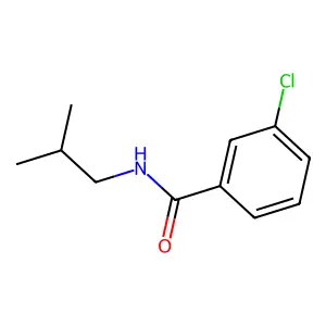 3-chloro-N-(2-methylpropyl)benzamide structure