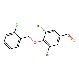 3,5-Dibromo-4-[(2-chlorobenzyl)oxy]benzaldehyde structure