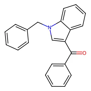Phenyl[1-(phenylmethyl)-1H-indol-3-yl]methanone structure