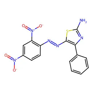 5-[(2,4-Dinitrophenyl)diazenyl]-4-phenyl-1,3-thiazol-2-amine structure