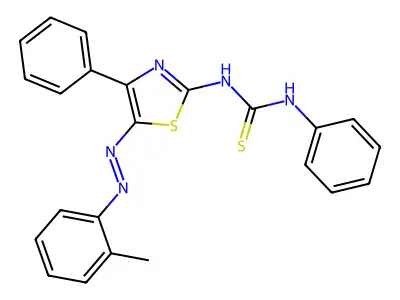 (1E)-1-[(5Z)-5-[(2-methylphenyl)hydrazinylidene]-4-phenyl-1, structure