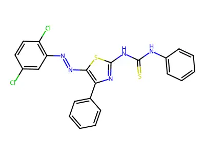 (1E)-1-[(5E)-5-[(2,5-dichlorophenyl)hydrazinylidene]-4-pheny structure