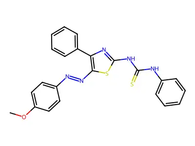 (1E)-1-[(5E)-5-[(4-methoxyphenyl)hydrazinylidene]-4-phenyl-1 structure